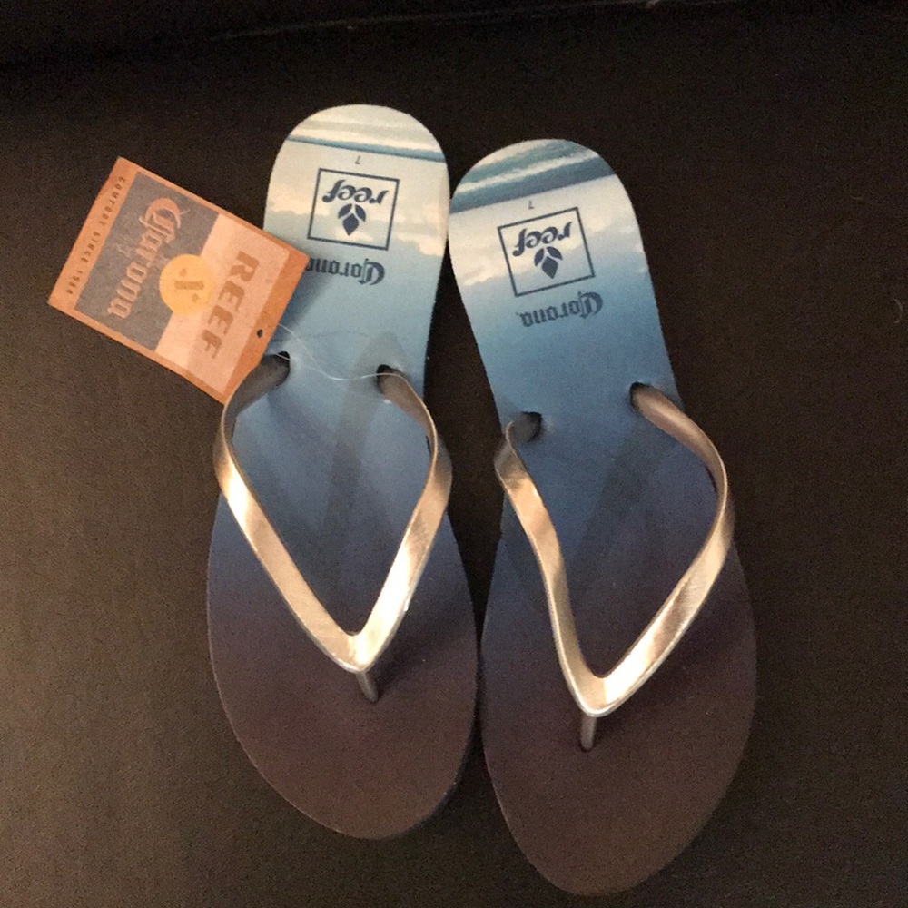 Corona x Reef flip flops NEVER WORN